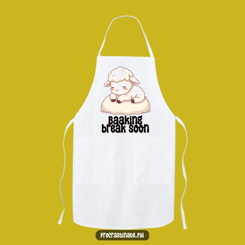 Funny Sheep Nap Apron: Hilarious Kitchen Comfort Gift for Cooks