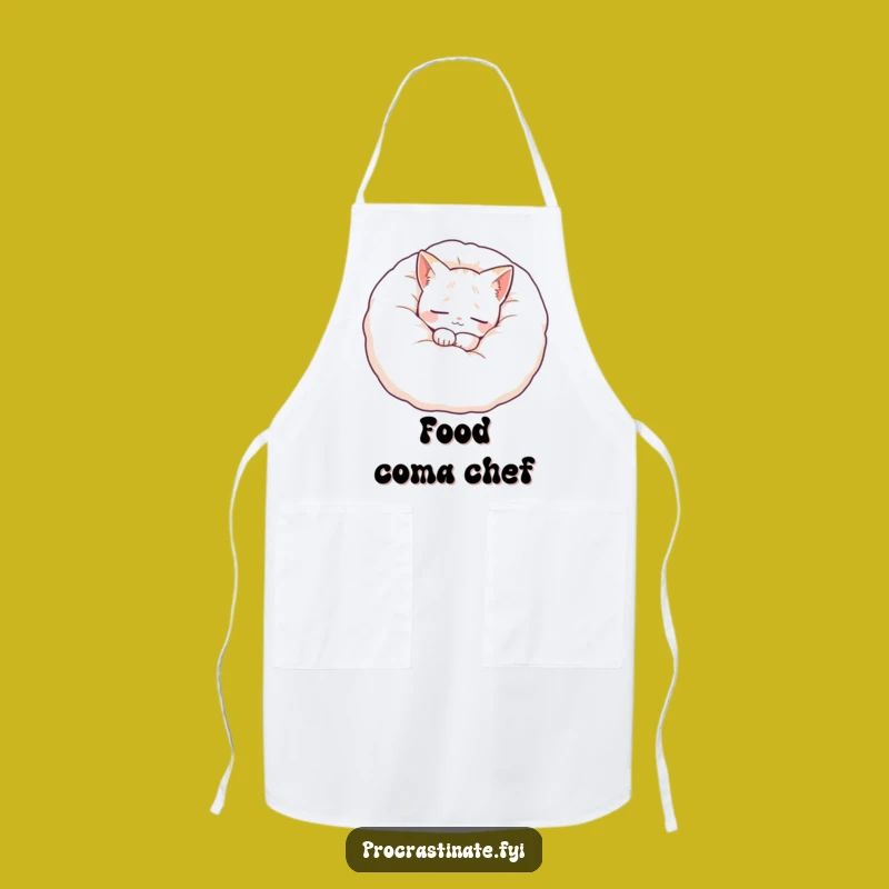 Funny Cat Pillow Apron: Peaceful Kitchen Companion, Perfect Chef Gift
