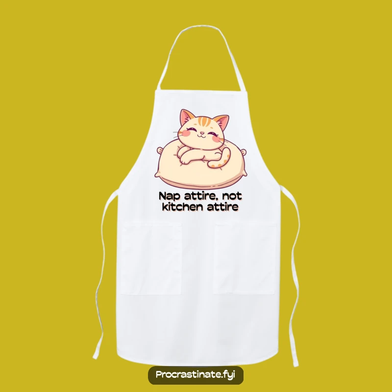 Funny Cat Pillow Apron: Cook in Comfort & Style with This Hilarious Design