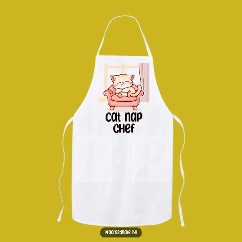 Funny Content Cat Apron - Cook Calmly with Feline Grace!