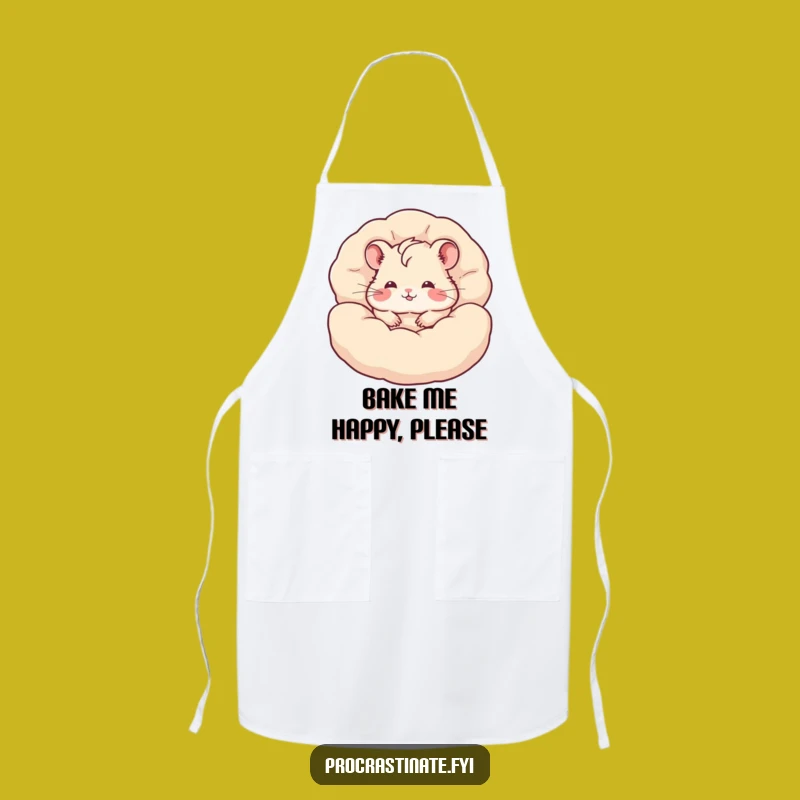 Funny Hamster Apron: Pillow Burrow Chef - Kitchen Gift