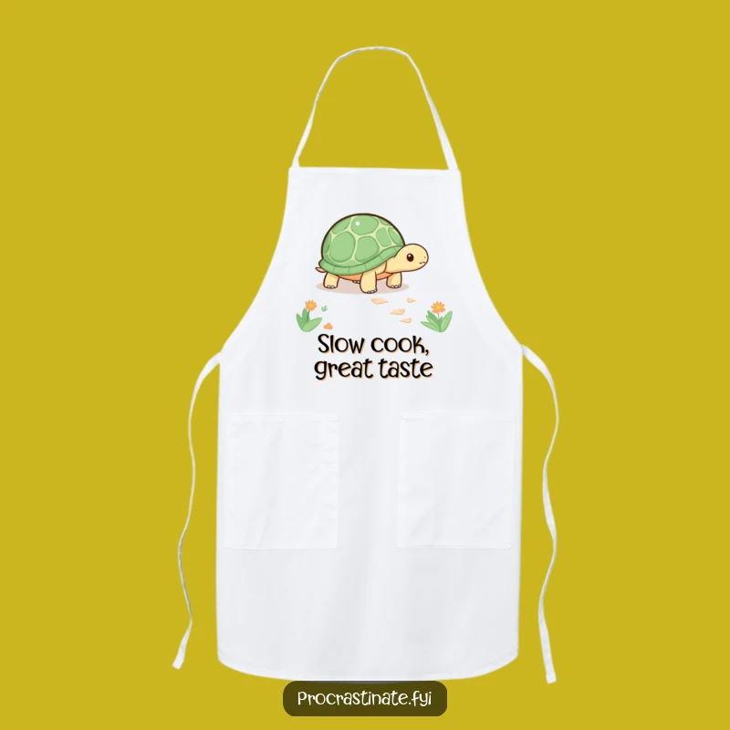 Funny Kawaii Turtle Apron: Slow Cooker Kitchen Wear, Ideal Funny Gift for Chefs