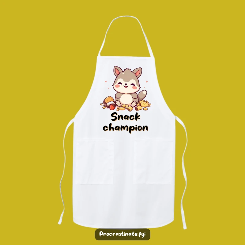 Funny Snack King Animal Apron - Hilarious Cooking Wear for Foodies