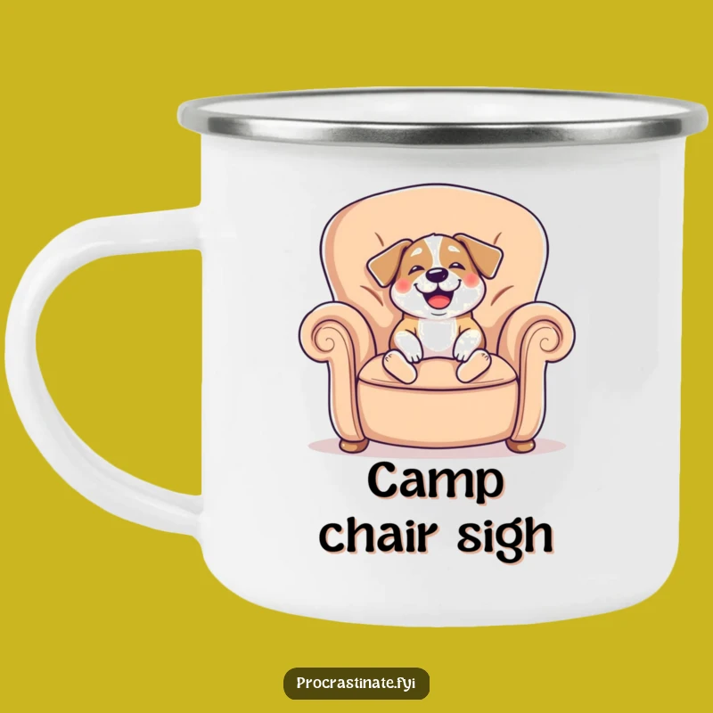 Funny Dog Camping Mug: Happy Sips for Relaxed Adventures