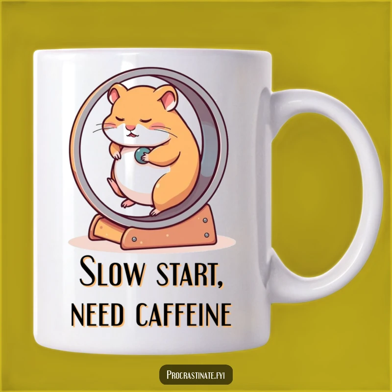 Funny Hamster Wheel Mug: Hilarious Gift for Slow Movers and Procrastinators