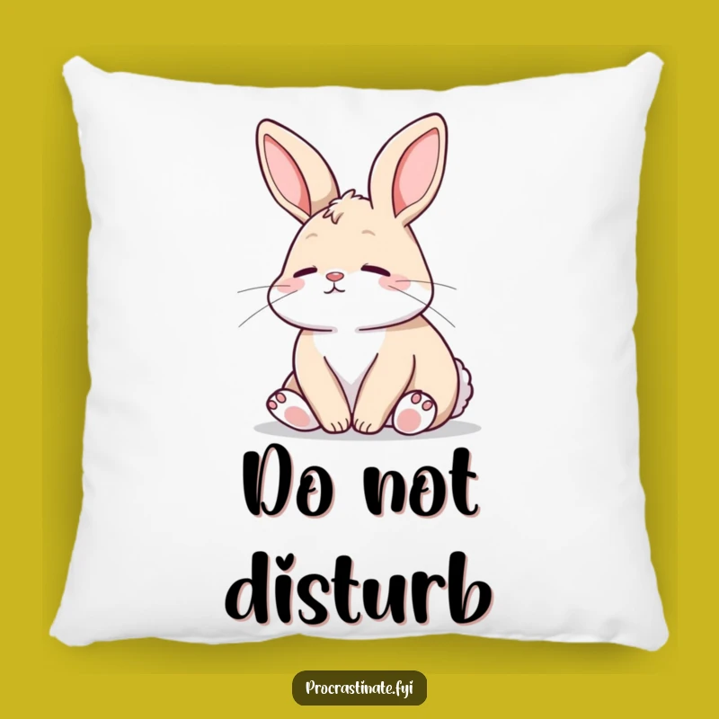 Funny Bunny Pillow: Add Peaceful Charm to Your Decor with This Cute Pillow