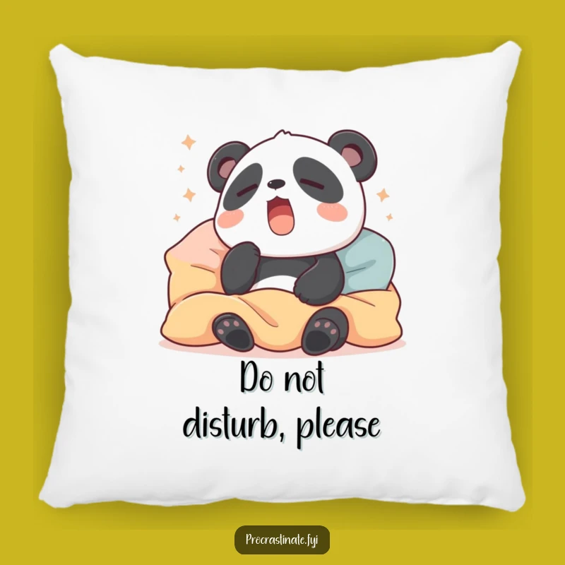 Funny Sleepy Panda Pillow: Ultimate Comfort Throw Pillow for Cozy Relaxation