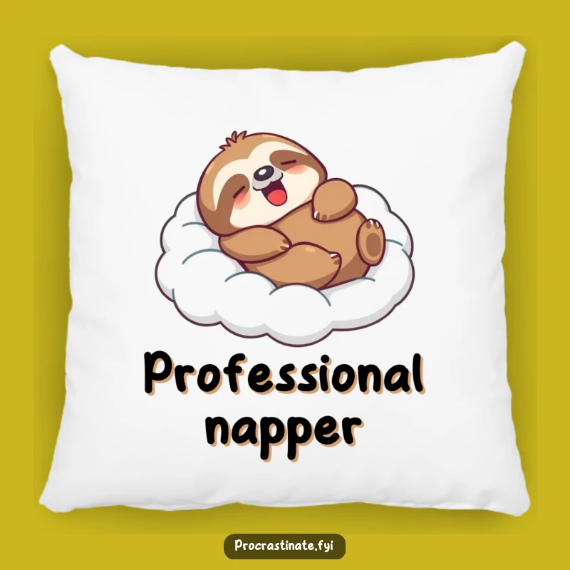 Funny Sloth Pillow: Comfy Cloud Lounging Cushion, Adorable Funny Gift!