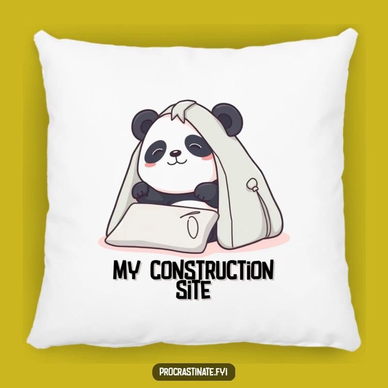 Funny Panda Pillow Fort Pillow - Cozy Builder Comfort - Soft & Cute Funny Gift