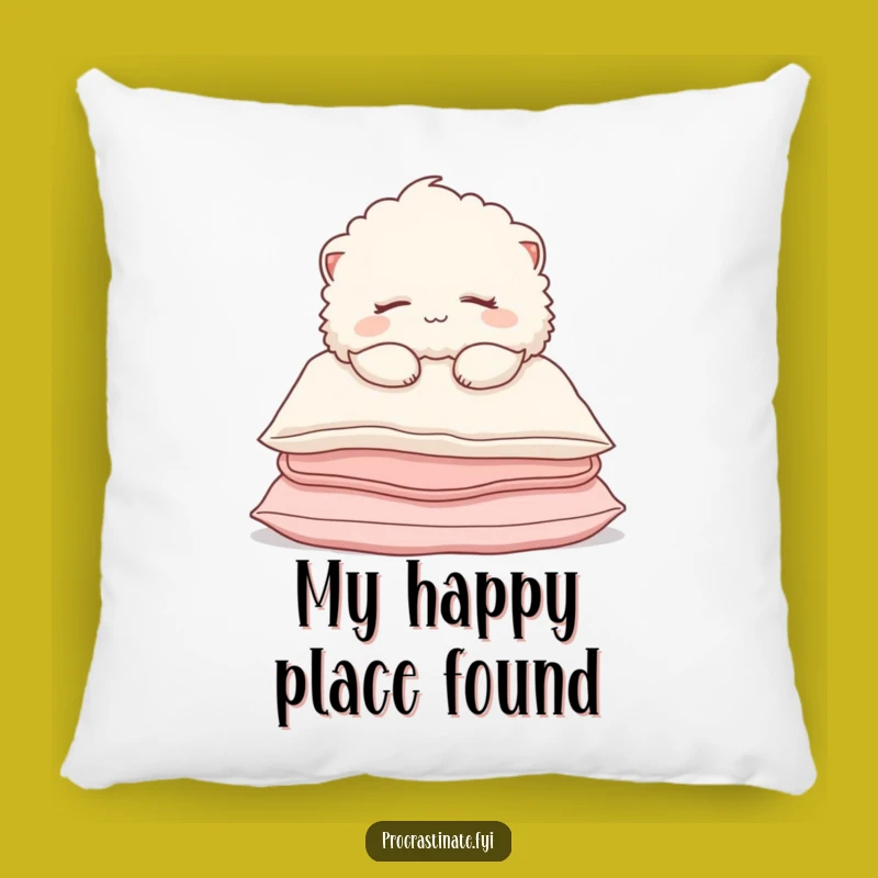 Funny Sleepy Creature Pillow: Cozy Slumped Character Comfort, Hilarious Nap Gift