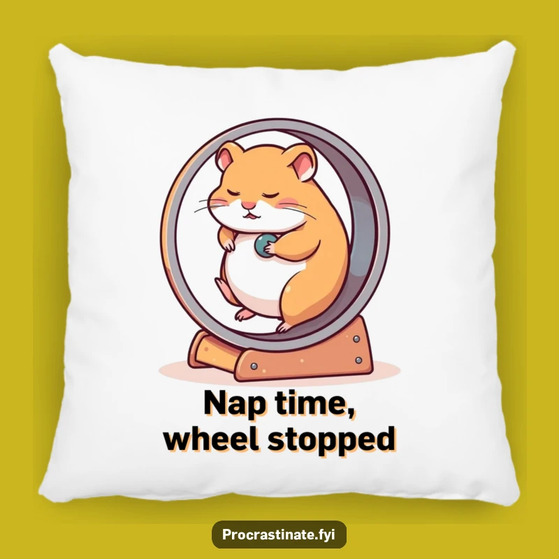 Funny Hamster Wheel Pillow: Cozy Comfort for Your Slowest Moments