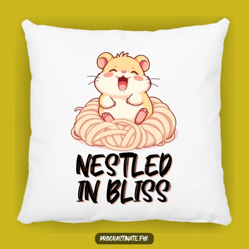 Funny Giggling Hamster Pillow - Soft Yarn Comfort & Joy!
