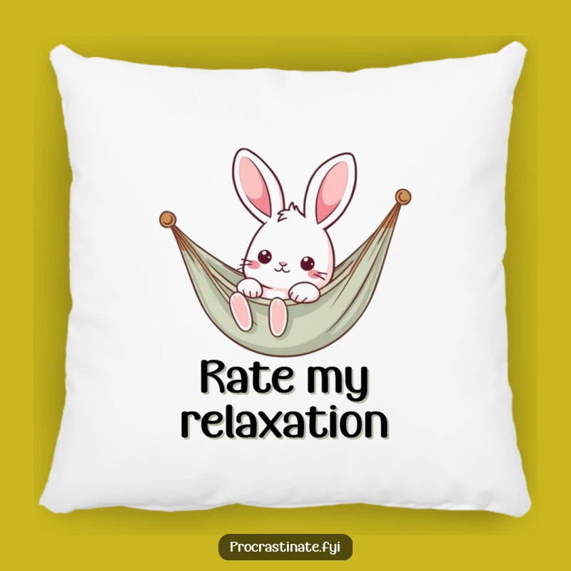 Funny Kawaii Rabbit Hammock Pillow - Cozy Comfort Relaxation Gift