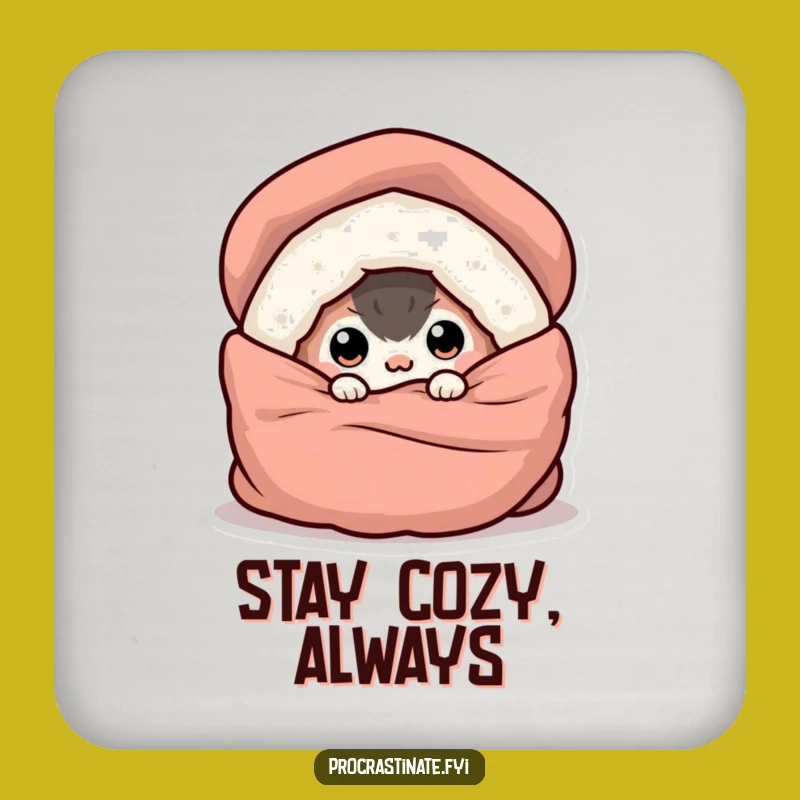 Funny Buried Creature Coaster: Cozy Protection & Eye-Peeking Design, Humorous Home Decor Gift