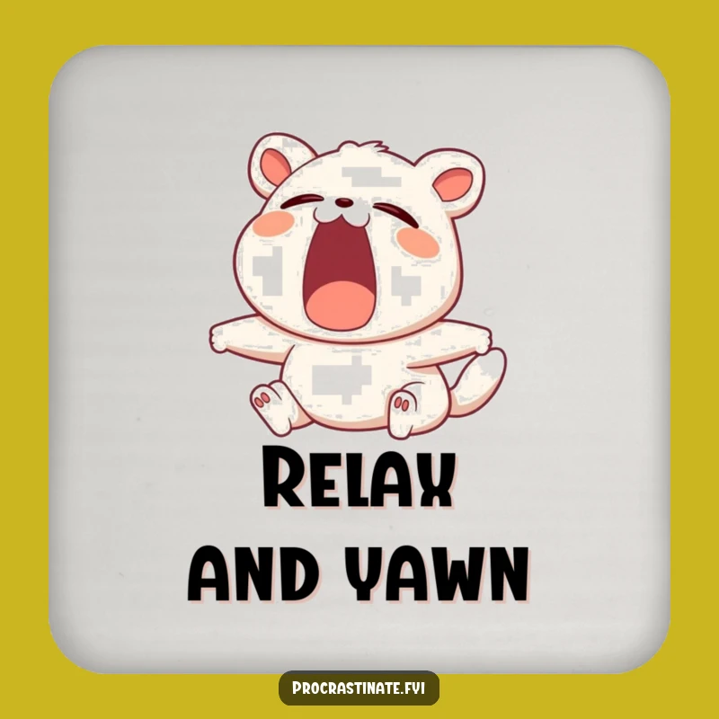 Funny Yawning Animal Coaster - Hilarious Protection for Your Surfaces
