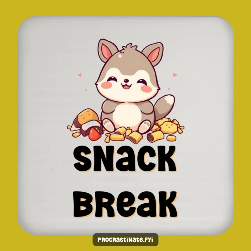 Funny Snack King Animal Coaster - Hilarious Protection for Your Surfaces