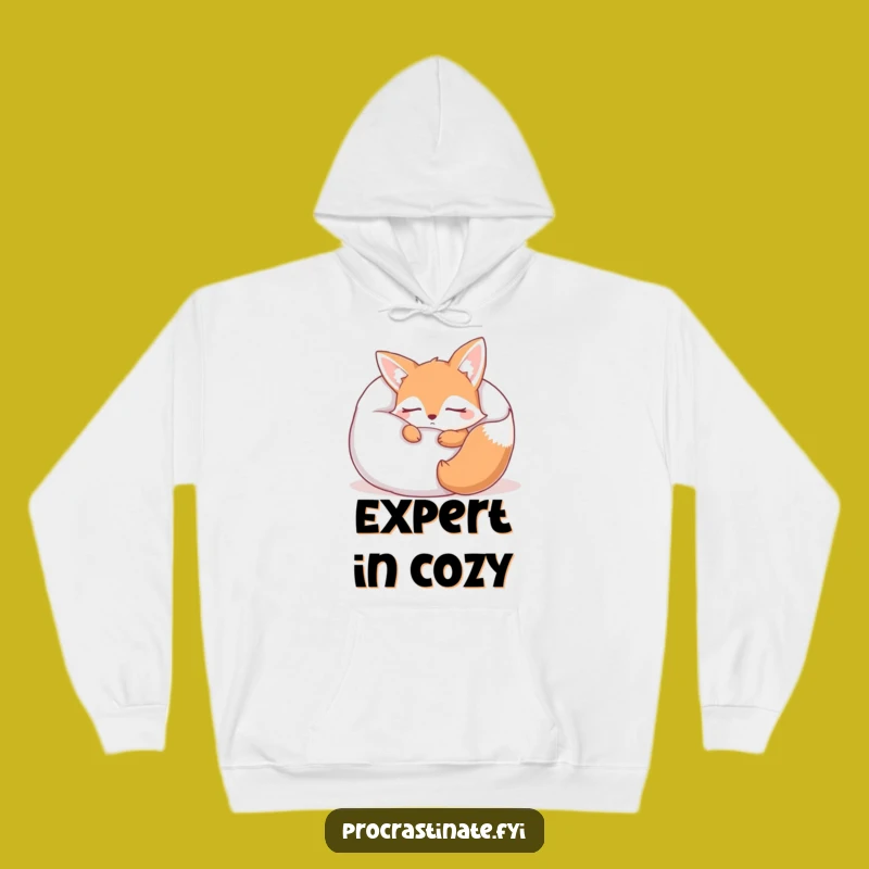 Funny Sleepy Fox Pillow Hoodie: Ultra-Soft Cozy Gift for Ultimate Relaxation!
