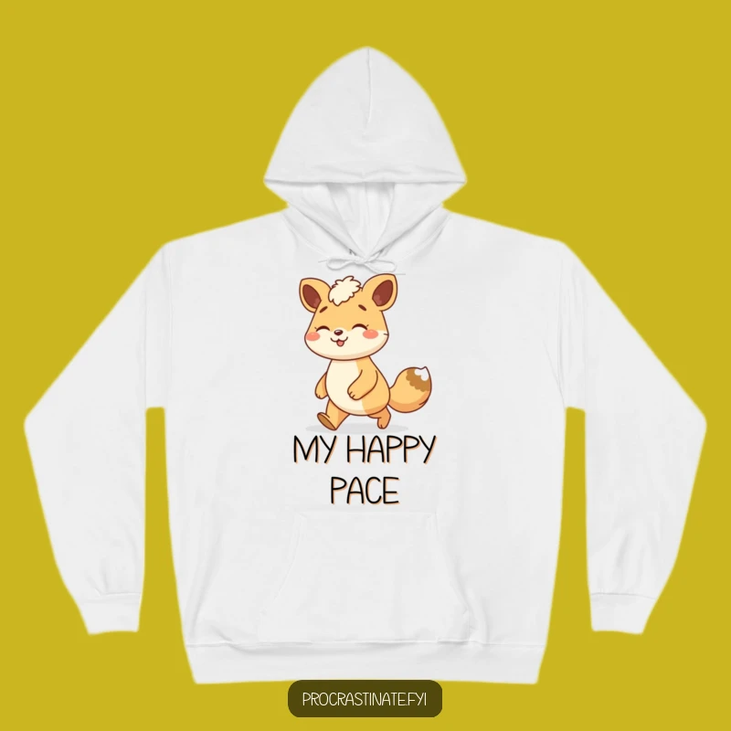 Funny Animal Stroll Hoodie: Relaxed Gait Character Sweatshirt