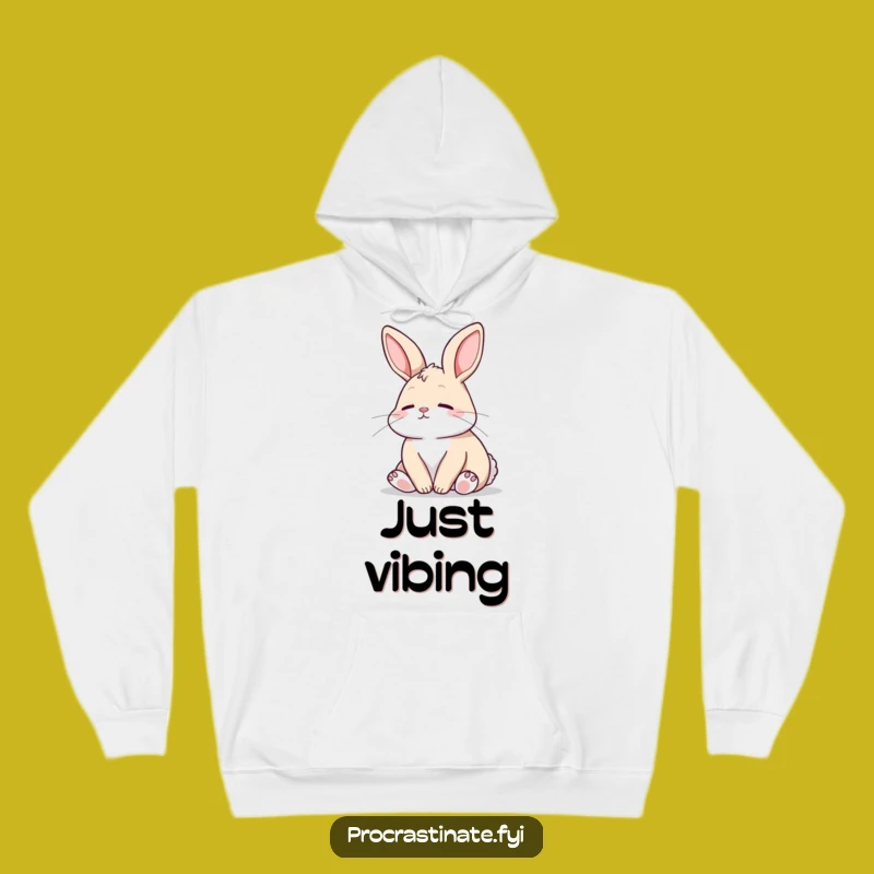 Funny Bunny Hoodie: Cozy Up in This Peaceful Animal Sweatshirt