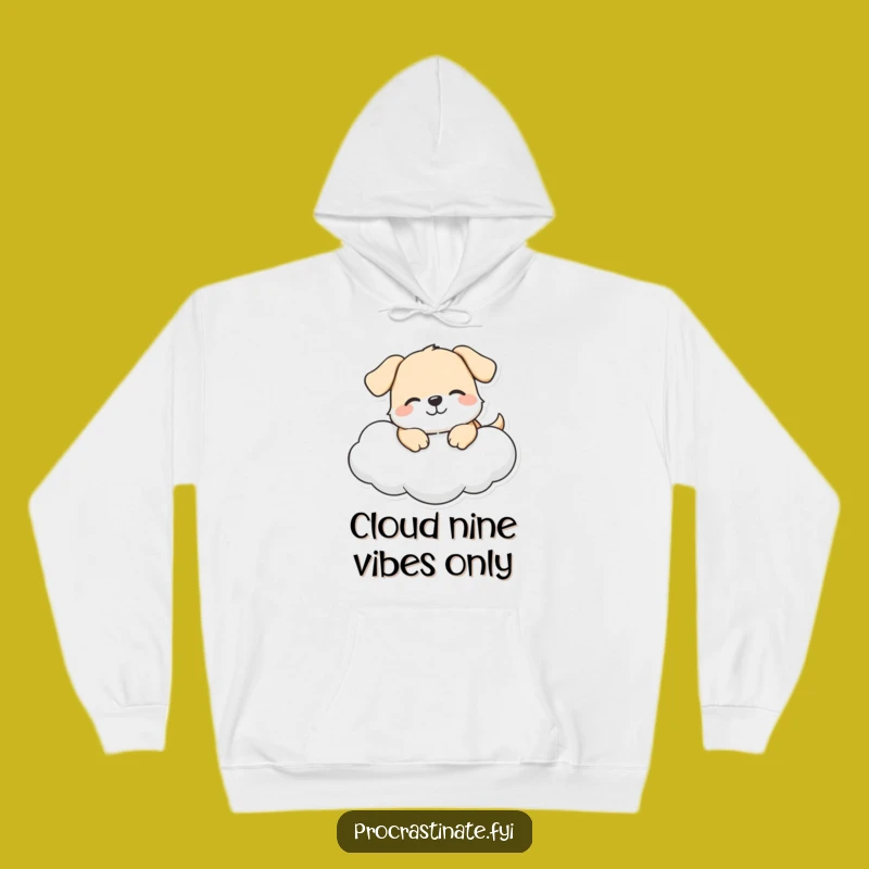 Funny Dog Cloud Hoodie: Cozy Cloud Lounger, Ideal Relaxing Gift