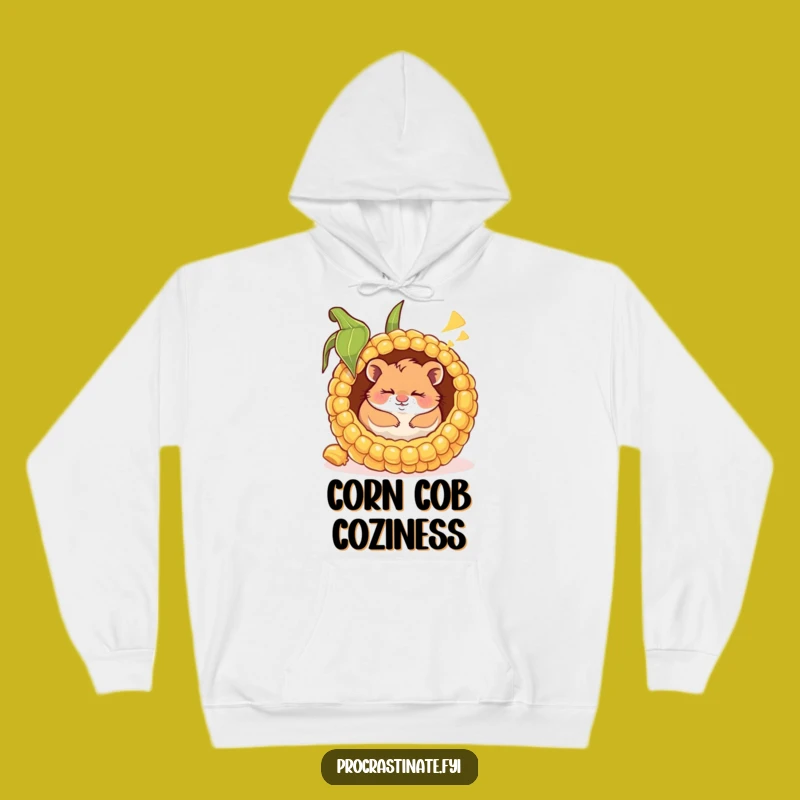 Funny Happy Hamster Hoodie: Cozy Dreams in a Corn Cob, Perfect Gift