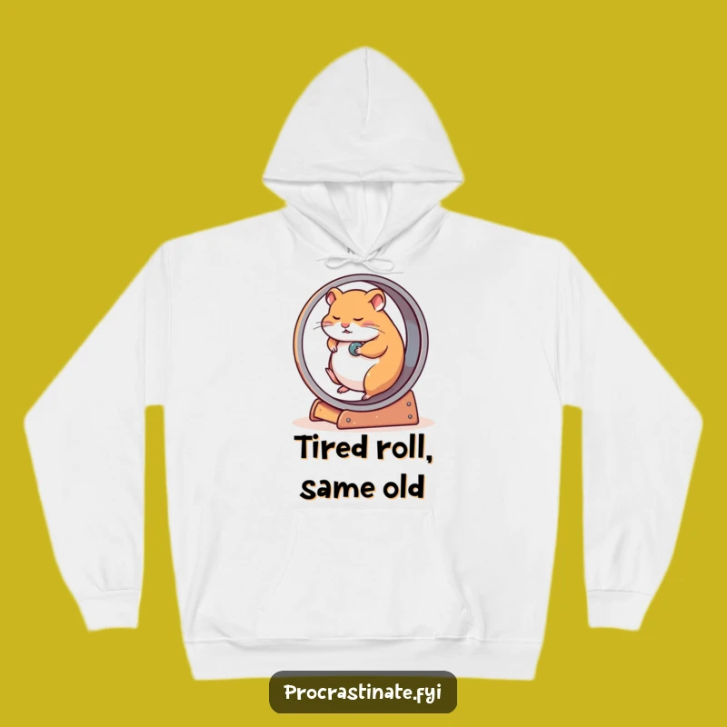 Funny Hamster Wheel Hoodie: Cozy Comfort for Your Slowest Days