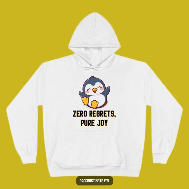 Funny Penguin Snow Hoodie: Joyful Penguin Winter Wear, Warm & Hilarious Hoodie, Great Funny Gift