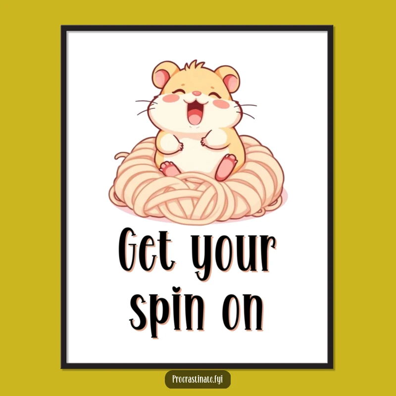Cute Free Printable Hamster Wall Art - Giggling Yarn Decor Downloadable
