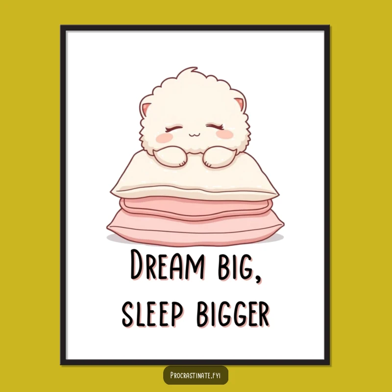 Free Printable Cozy Creature Wall Art - Funny Downloadable Relaxing Decor Gift