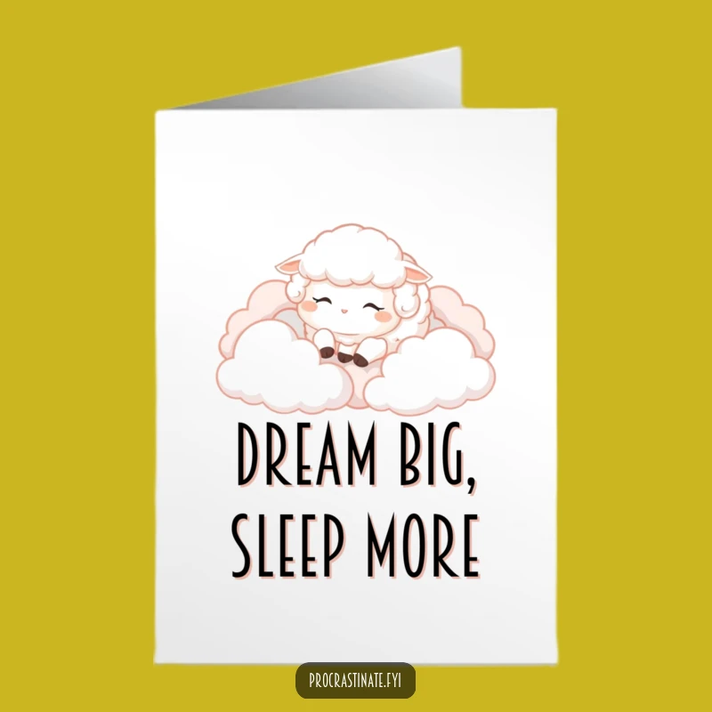 Free Printable Birthday Card: Fluffy Sheep Bliss - Funny Downloadable Gift for Her