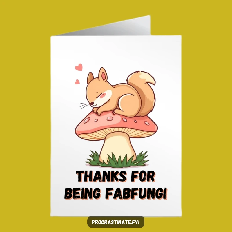 Free Printable Dozing Squirrel Thank You Card: Peaceful Gratitude with this Funny Downloadable