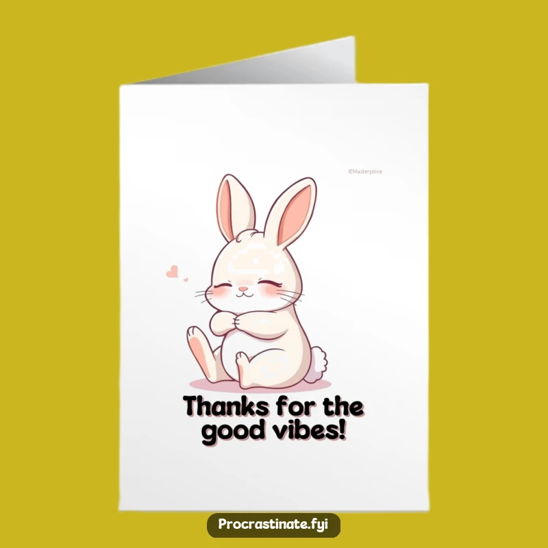 Free Printable Thank You Card: Sleepy Bunny Stretch Funny Downloadable