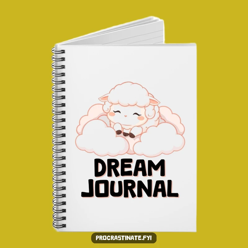 Funny Sheep Cloud Notebook: Jot Down Ideas with This Sleepy Sheep Journal