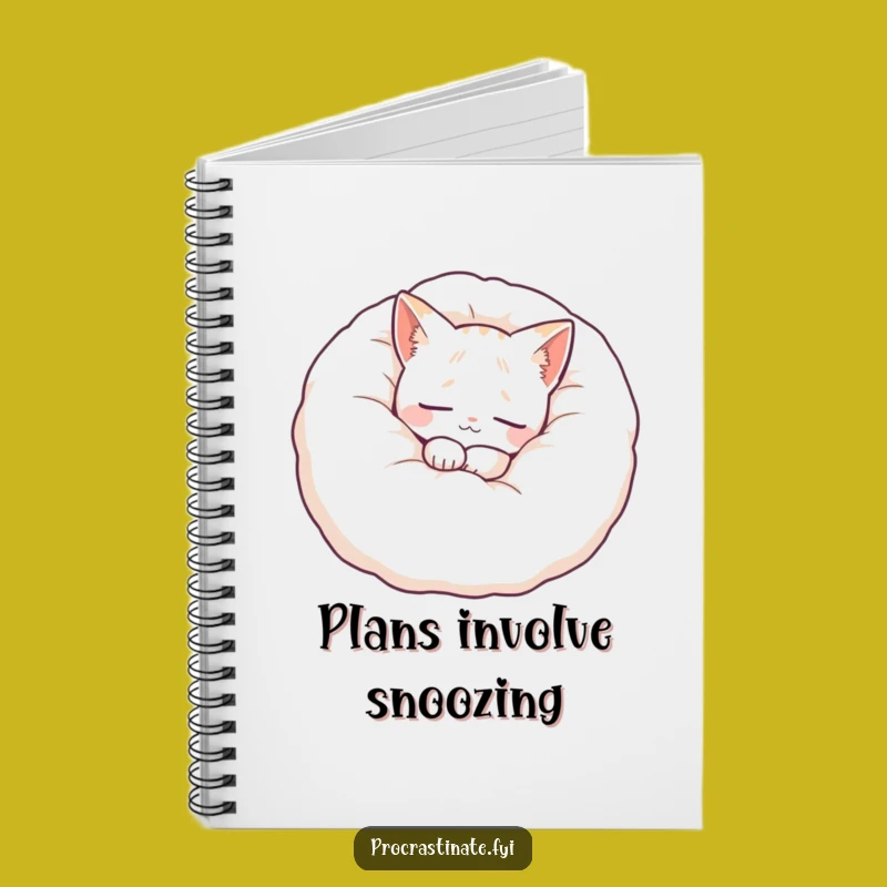 Funny Cat Pillow Notebook: Peaceful Journal, Ideal Gift for Writers