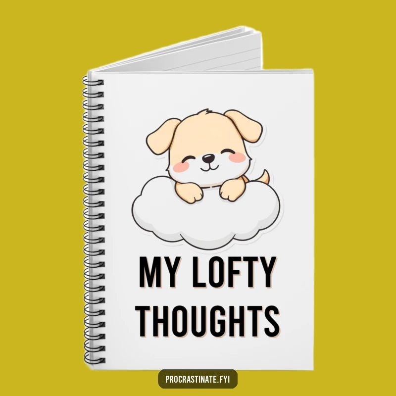 Funny Dog Cloud Notebook: Happy Journal, Ideal Gift for Dog Lovers