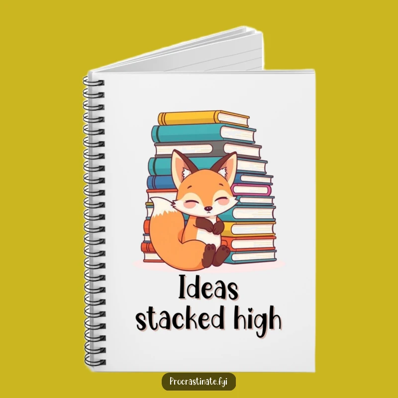 Funny Fox Bookworm Notebook: Relaxed Reader Gift, Perfect for Avid Book Lovers