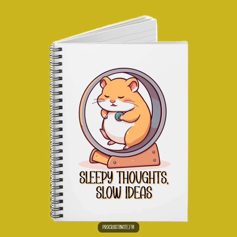 Funny Hamster Wheel Notebook: Jot Down Thoughts at Your Own Pace