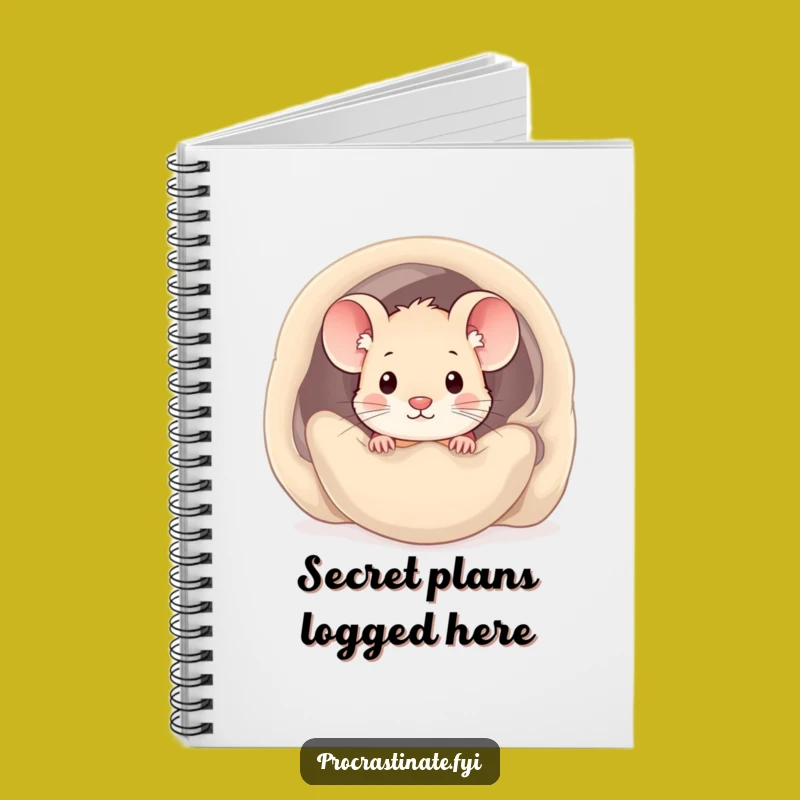 Funny Kawaii Mouse Notebook: Cozy Thoughts Journal, A Perfect Funny Gift