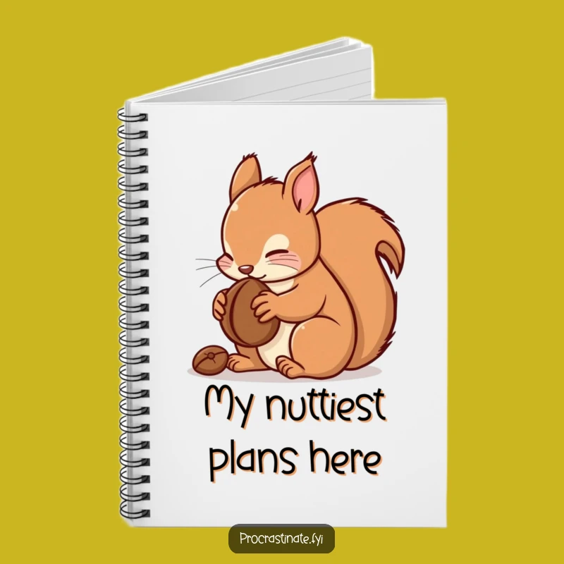 Funny Kawaii Squirrel Notebook: Cute Nut Journal, A Perfect Funny Gift for Writers