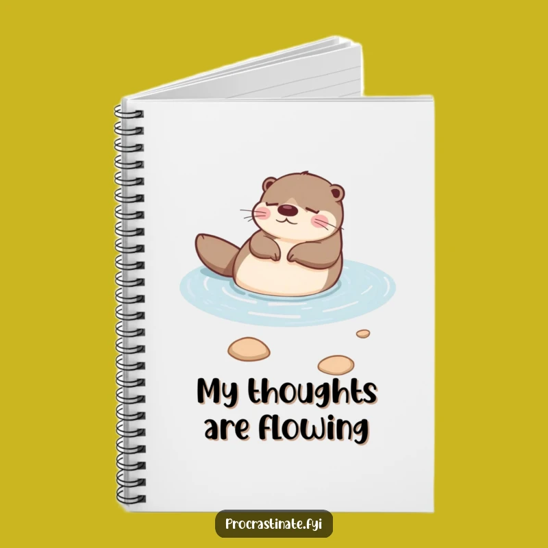 Funny Otter Zen Notebook: Peaceful River Drifter, Perfect Relaxing Gift for Otter Lovers