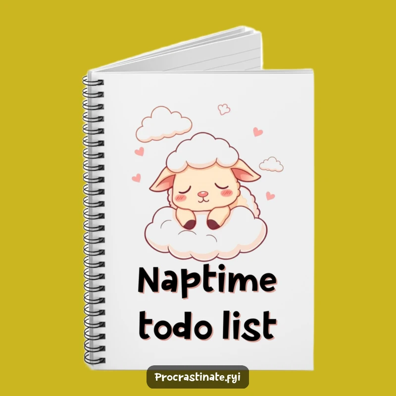 Funny Sleepy Sheep Counting Clouds Notebook: Jot Down Dreams with Calm!