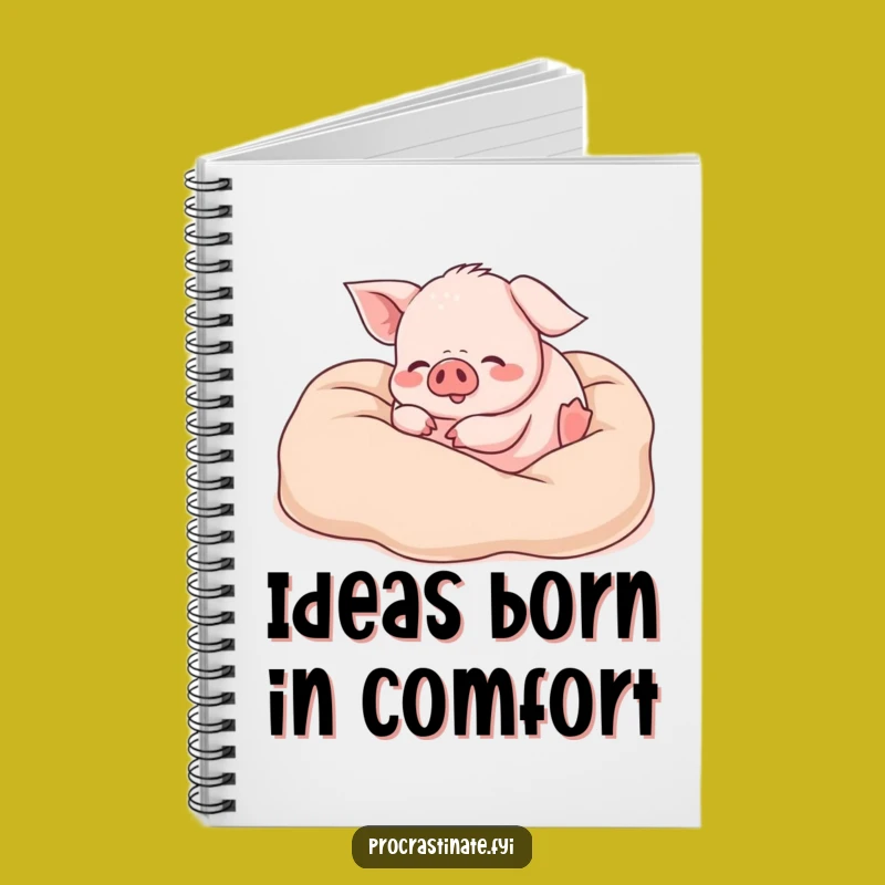 Funny Piglet Blanket Notebook: Journal Your Joys with Cozy Feline Humor