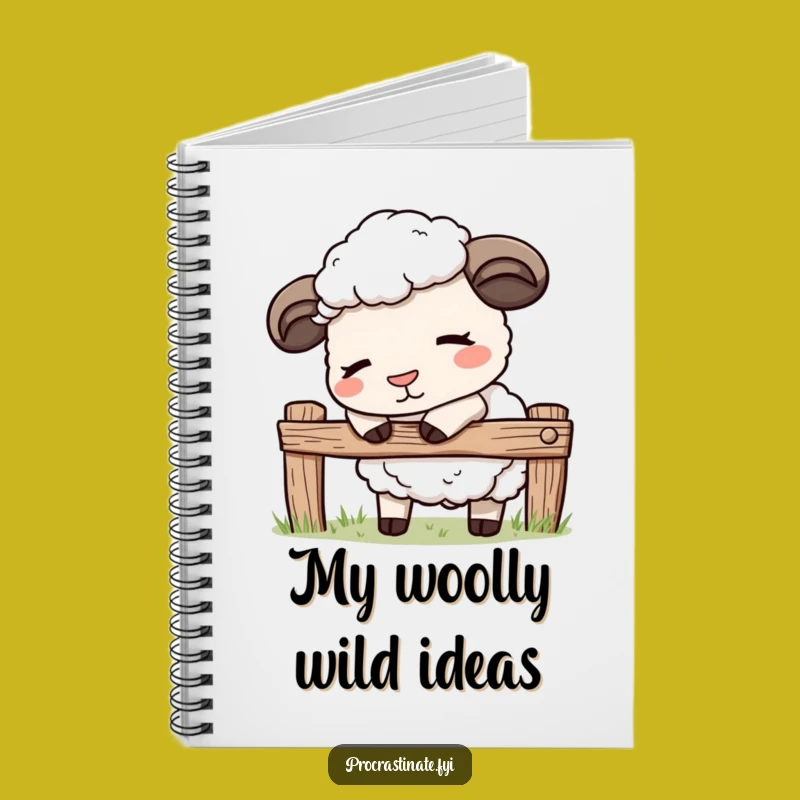 Funny Kawaii Sheep Notebook: Sleepy Thoughts Journal, A Perfect Funny Gift