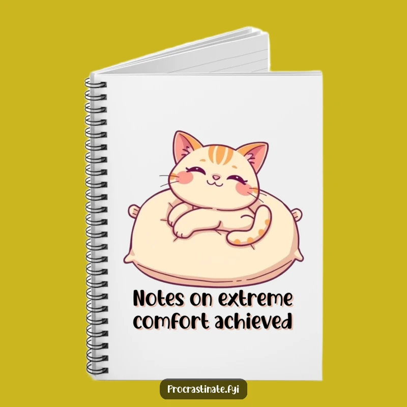 Funny Cat Pillow Notebook: Jot Down Ideas with Cozy Feline Humor, Great Funny Gift