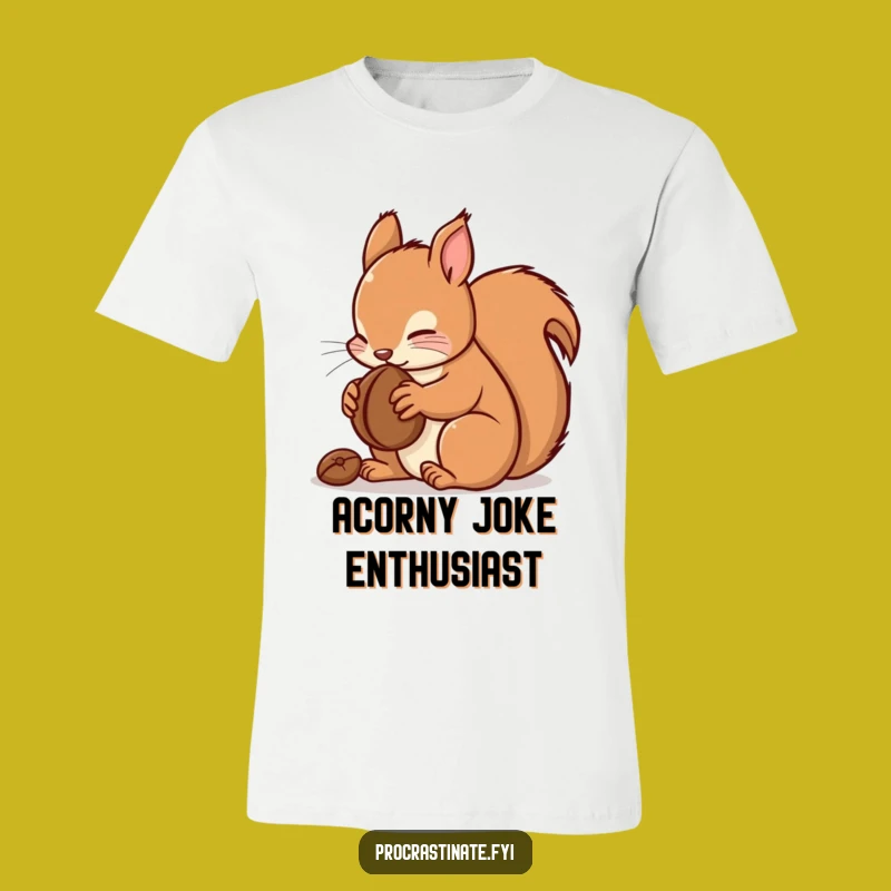 Funny Kawaii Squirrel T-Shirt: Cute Nut-Eating Tee, A Hilarious Gift for Friends