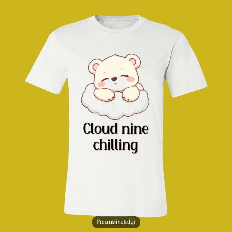 Funny Lazy Bear Cub T-Shirt - Relaxed Vibes and Hilarious Style!