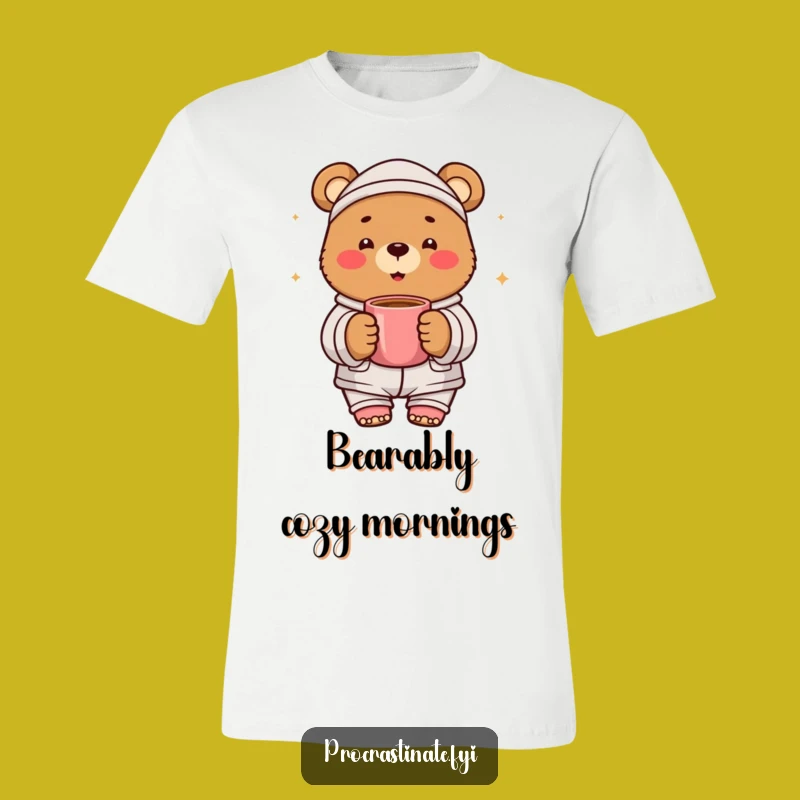 Funny Bear Pajama Party T-Shirt: Cozy & Cheerful Gift for Sleepyheads!