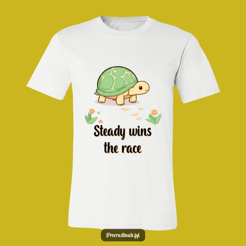 Funny Kawaii Turtle T-Shirt: Slow Journey Tee, Ideal Funny Gift for Go-Getters