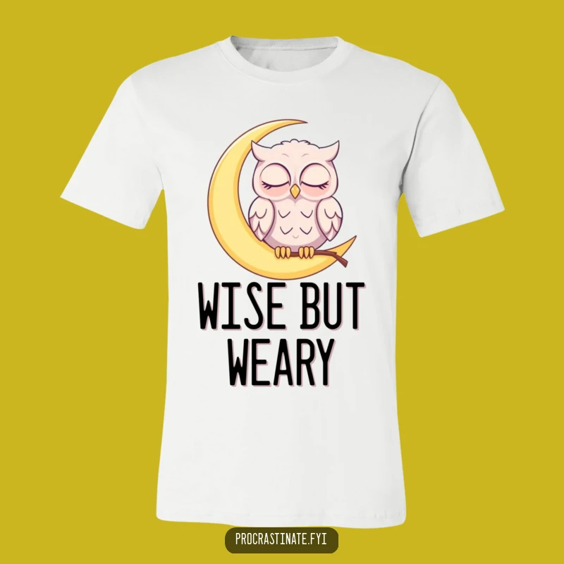 Funny Sleepy Owl T-Shirt: Moon Napper, Perfect Gift for Night Owls