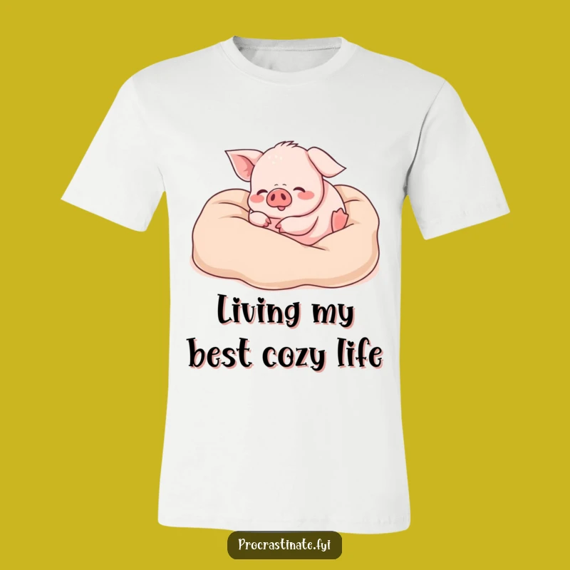 Funny Piglet Blanket T-Shirt: Cozy Bliss & Hilarious Fun, Perfect Funny Gift